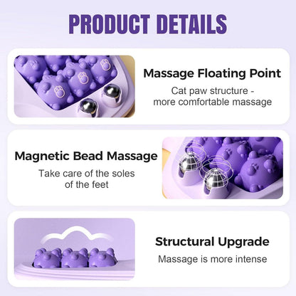 Foot massage device - Foot massage roller - Portable double foot massager roller - Massage ball - Foot massage - double foot massager roller for relieving plantar fasciitis pain and improving circulation, portable foot massager tool.