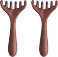 BOXOB 2pcs Wooden Head Massager, Portable Head Scratcher for Deep Relaxation Durable Wooden Comb Wooden Scalp Massager Gift for Family and Friends.
