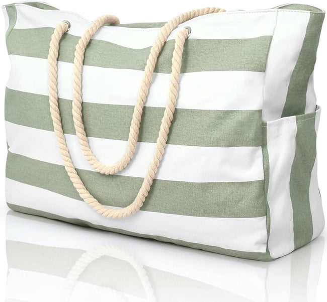 Beach bag - large beach bags for women - waterproof beach bags with zipper and rope handle, travel bags Shopping essentials Pool Gym - Vegetables. Hover Image