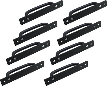 8 Pieces Door Handle - Kitchen Cabinet Handles - Cabinet Handles - Handles for Small Doors - 5" Hole in the Center Aluminum Alloy Cabinet Handles - Kitchen Cabinet Handle - For Drawer Cabinets, Cabinets, Kitchen, Wardrobe and Drawer Handles - Black