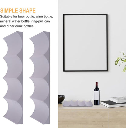 Bottle rack - Beverage bottle rack - Refrigerator bottle holder - Plastic bottle holder - Wine bottle holder - Wine rack - Storage organizer - Refrigerator organizer - Wine bottle display mat - Can holder - for wine bottles, refrigerator and pantry - 29.5
