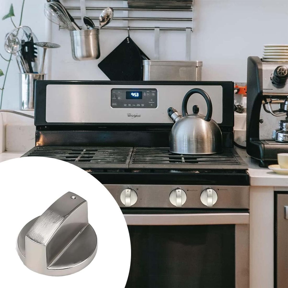 Oven Knobs - 6 Pieces Hob Knob - 6mm Knob Cover - Universal Knob Set for Gas Hob - Universal Gas Stove Hob Oven Knob Set - Knobs for Hob, Gas Stove and Oven - Precise Oven Temperature Control Knob.