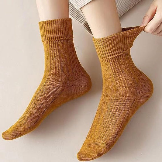 Socks - 9 Pairs - Women's Socks - Women's Socks Value Bundle Size 36/40 - socks - stockings - Women's Socks Solid Color - Long Socks - Autumn Socks - soft, absorbent, breathable - For Casual, Business, Sports and Leisure - For Autumn and Spring