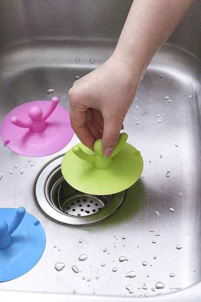 Universal Sink Stopper - Silicone Bathtub Drain Stopper Plug Cover - Bath Stopper with Handle - Baby Bath Stopper - Washbasin Plug - Floor Drains and Sinks - Drain Plug - Universal Bath Stopper - Sink Plug - Bath Plug - Sink Stopper - Drain Plugs