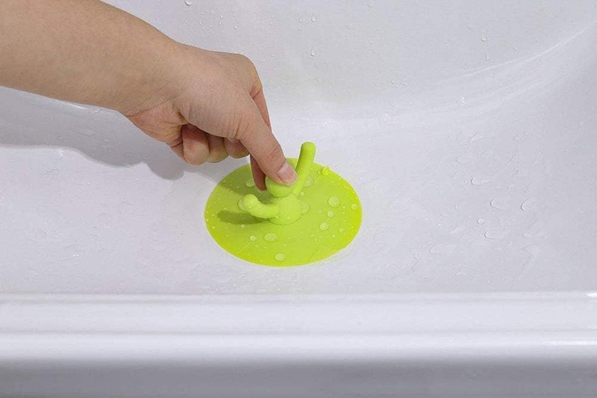 Universal Sink Stopper - Silicone Bathtub Drain Stopper Plug Cover - Bath Stopper with Handle - Baby Bath Stopper - Washbasin Plug - Floor Drains and Sinks - Drain Plug - Universal Bath Stopper - Sink Plug - Bath Plug - Sink Stopper - Drain Plugs
