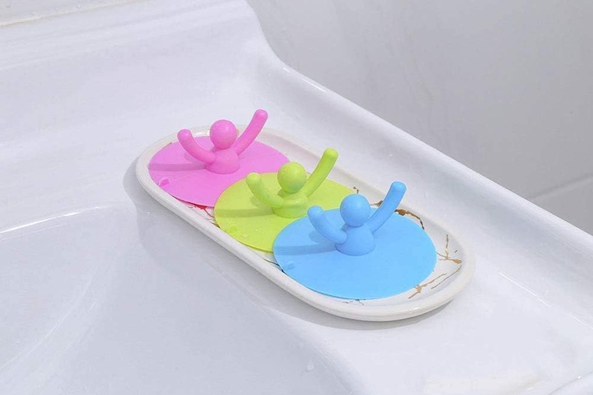 Universal Sink Stopper - Silicone Bathtub Drain Stopper Plug Cover - Bath Stopper with Handle - Baby Bath Stopper - Washbasin Plug - Floor Drains and Sinks - Drain Plug - Universal Bath Stopper - Sink Plug - Bath Plug - Sink Stopper - Drain Plugs