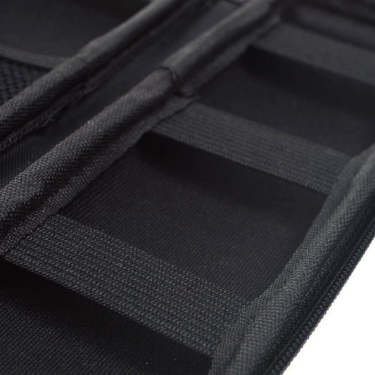 Hard-shell EVA pencil case - Zippered pencil case - Storage bag - Stationery box - Makeup bag - Portable - Multifunctional - Holder for Executive fountain pen and stylus, touch pen, USB cables - For adults, girls and boys - Black - 20*6*4 cm