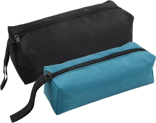 2 pieces - 30*10*10cm and 25*8*8.5 cm - Tool bag - small tool bags - waterproof tool bags - sturdy small tool bag - for carpenter, tools and power tools - black and blue.