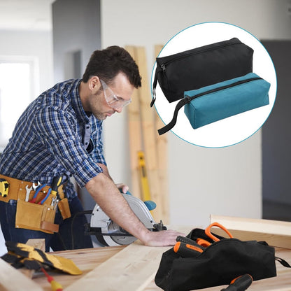 2 pieces - 30*10*10cm and 25*8*8.5 cm - Tool bag - small tool bags - waterproof tool bags - sturdy small tool bag - for carpenter, tools and power tools - black and blue.