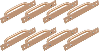 8 Pieces Door Handle - Kitchen Cabinet Handles - Cabinet Handles - Handles for Small Doors - 5" Hole in the Center Aluminum Alloy Cabinet Handles - Kitchen Cabinet Handle - For Drawer Cabinets, Cabinets, Kitchen, Wardrobe and Drawer Handles - Gold