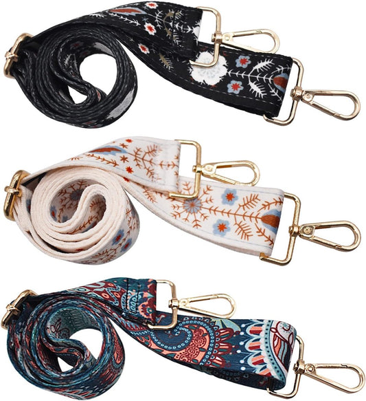 Bag Strap - 4-Piece Shoulder Strap - Bagstrap - Adjustable Bag Strap - Bag Strap - Unisex Bag Strap - shoulder strap for bag - Shoulder Strap - bag strap bag strap - Silver Buckle - For Shoulder Strap Handbag Canvas Bags DIY Accessories Unisex
