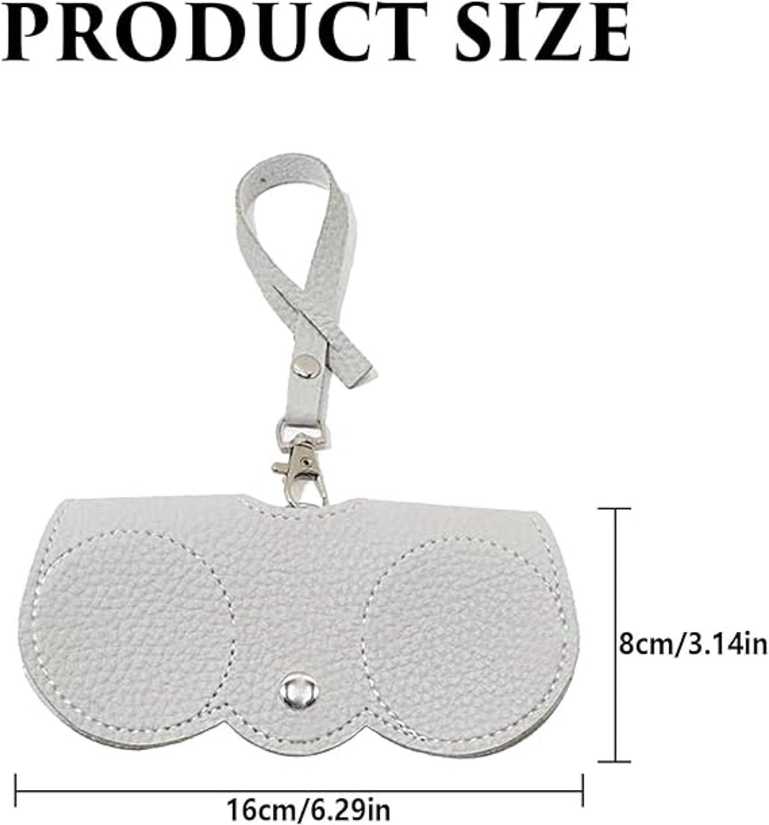 pieces - leather sunglasses bag - soft leather glasses case - portable glasses case - fashionable glasses case - ultra-thin anti-scratch case - travel glasses protective case - sunglasses organizer with snap closure, wrist strap - for women and men.