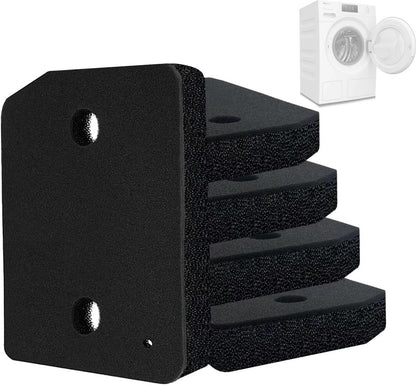 pieces - Dryer Filter Sponge Filter - Dryer filters suitable for Miele T1 - Filter sponge foam - Filter - Dryer base filter - tumble dryer plinth filter - 210 x 155 mm - Black