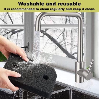 pieces - Dryer Filter Sponge Filter - Dryer filters suitable for Miele T1 - Filter sponge foam - Filter - Dryer base filter - tumble dryer plinth filter - 210 x 155 mm - Black
