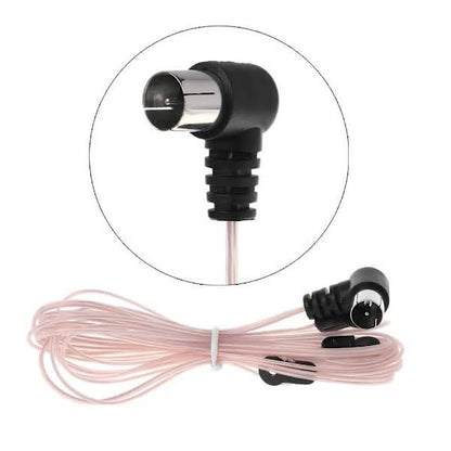 FM Antenna Male Connector Stereo Audio Radio Receiver Adapter Compatible with Denon Marantz Onkyo Raspberry Pi Wave Tivoli.