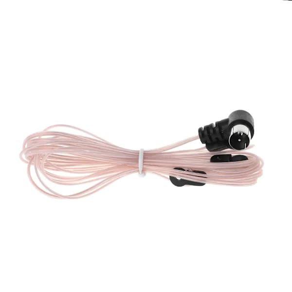 FM Antenna Male Connector Stereo Audio Radio Receiver Adapter Compatible with Denon Marantz Onkyo Raspberry Pi Wave Tivoli.