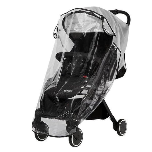 Universal Stroller Rain Cover 5-in-1 Transparent Weather Protection for Infants.
