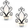Creative Iron Wall Candle Holders Vintage Candlesticks