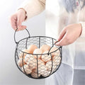 Egg Basket Model A Black for Fresh Eggs Collection