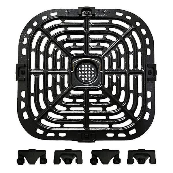 Air Fryer Grill Plate Replacement for Instant Vortex 6qt Compatible with Grill Plate with 4 Rubber Pads.