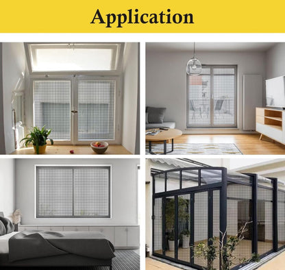 Window screen 100 x 300 cm - Gray - Mesh - Universal Window Screen - Custom Made Mosquito Net - Make Your Own Screen - Anti Mosquito - Insect Screen - Door Screen