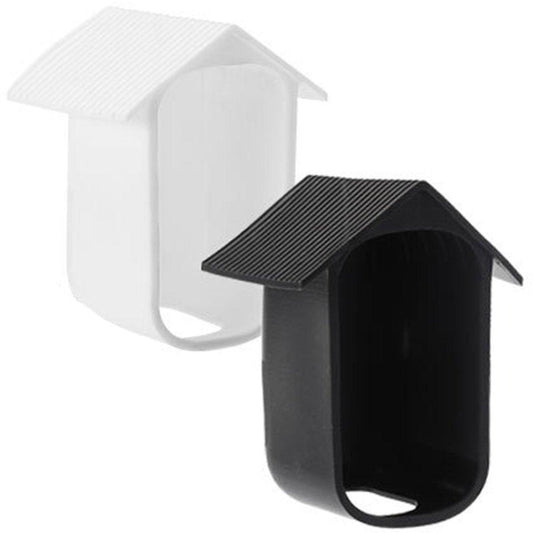 2 pieces - Camera silicone protective cover - Surveillance camera protective cover - suitable for EufyCam 2C - Protection - Weatherproof silicone housing - Soft - Black + White.