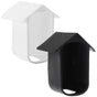 2 pieces - Camera silicone protective cover - Surveillance camera protective cover - suitable for EufyCam 2C - Protection - Weatherproof silicone housing - Soft - Black + White.