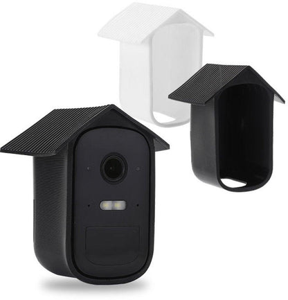 2 pieces - Camera silicone protective cover - Surveillance camera protective cover - suitable for EufyCam 2C - Protection - Weatherproof silicone housing - Soft - Black + White.