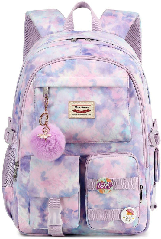 Backpack - School Bag - Backpack - Girl Backpack - School Backpack - School Bag - Laptop Backpack - 30 Liters - PurpleB.