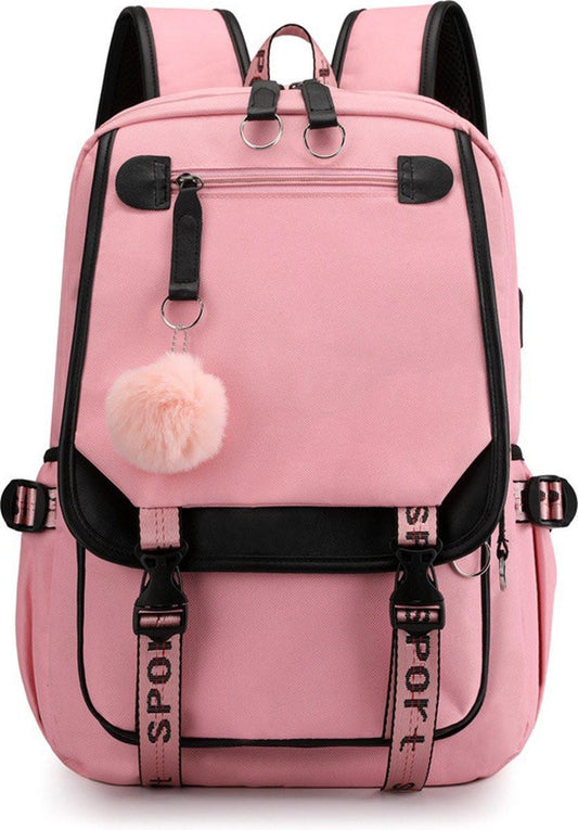 Backpack - School Bag - Backpack - Girl Backpack - School Backpack - School Bag - Book Bag - With USB Charging Port - Laptop Backpack - 30 Liters.