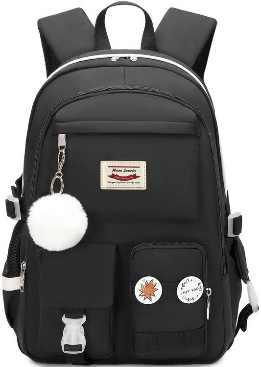 Backpack - School Bag - Backpack - Girl Backpack - School Backpack - School Bag - Laptop Backpack - 30 Liters - BlackB.