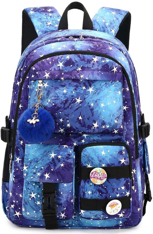 Backpack - School Bag - Backpack - Girl Backpack - School Backpack - School Bag - Laptop Backpack - 30 Liters - BlueB.