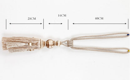2 Pieces - Curtain Tassels - Curtain Ties - Curtain Tassel - Curtain Accessories - Curtain Holder - Curtain Tie Rope - Window Decoration Accessories - Curtain Tassel - Beige - 75cm