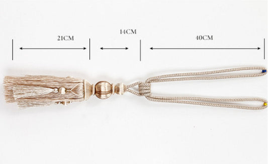 2 Pieces - Curtain Tassels - Curtain Ties - Curtain Tassel - Curtain Accessories - Curtain Holder - Curtain Tie Rope - Window Decoration Accessories - Curtain Tassel - Beige - 75cm