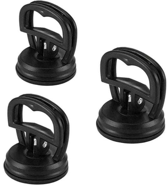 3 pieces - Mini Car Dent Remover - Suction Cup - Dent Puller - Suction Lifter - Extra Strong Suction Cups - Plate Holder - Suction Lifter - Black - 5.8cm*6.5cm - ABS.