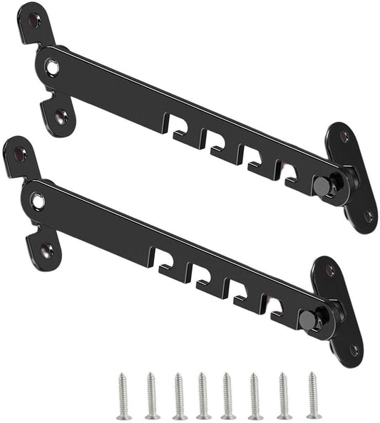 Window and Door Stopper - 2 pieces - Window Limiter - Window Security - Child Lock Window - Window Lock - 16cm - with Mounting Material - Black.