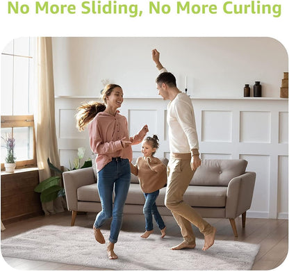 Anti-slip corners - Carpet tape - Carpet grippers - 8 pieces - Anti-slip mat, rug, carpet - Reusable pads - Self-adhesive double-sided