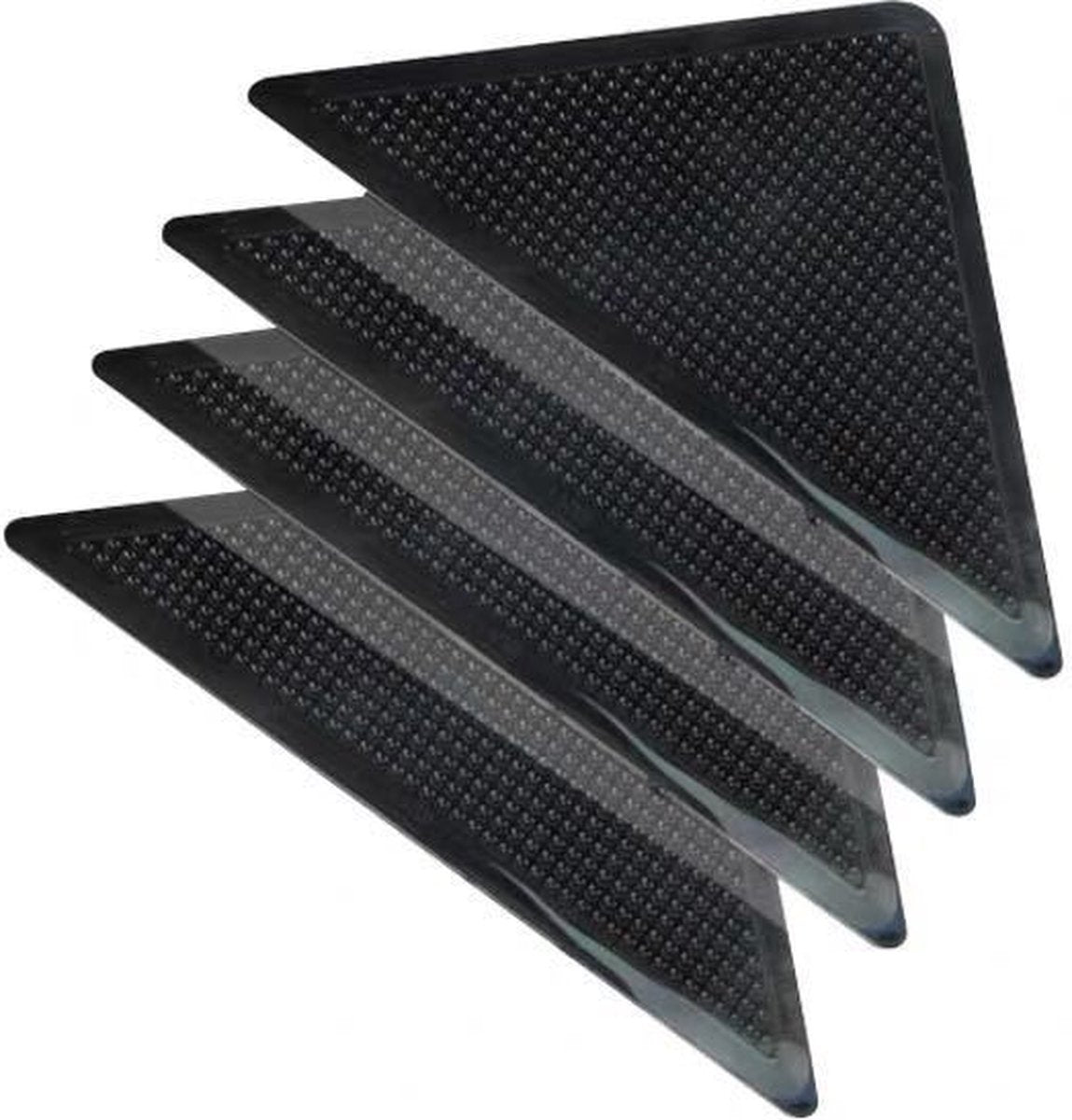 Anti-slip corners - Carpet tape - Carpet grippers - 8 pieces - Anti-slip mat, rug, carpet - Reusable pads - Self-adhesive double-sided