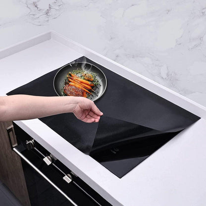 Induction protector - Induction mat - Silicone - Fiberglass - Hob cover - Induction hob protection mat - Protective plate - Induction hob protective mat - Kitchen accessories - Suitable for induction hob - 53*61cm - Black.