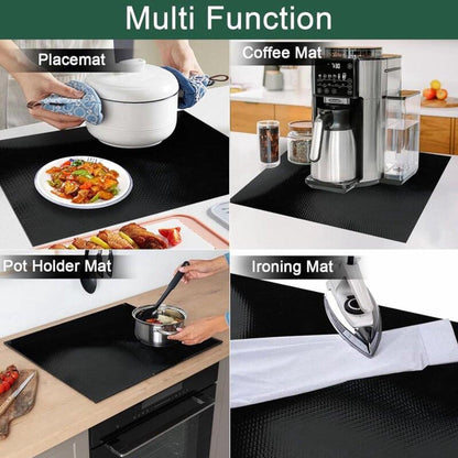 Induction protector - Induction mat - Silicone - Fiberglass - Hob cover - Induction hob protection mat - Protective plate - Induction hob protective mat - Kitchen accessories - Suitable for induction hob - 53*61cm - Black.