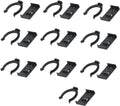 10 pieces - Skirting clips - Furniture clamps - Kitchen plinth hooks - Kitchen plinth clips - For kitchen frames mounting - Black - plastic - For cabinet legs with a diameter of 3.9 cm - For sofa, table, bed, cabinet