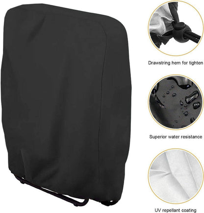 20/34*71*110cm - Garden chair covers - Foldable lounge chair cover - 210D Oxford fabric garden chair covers - Dust cover for chair - Dust cover - Garden accessories - Foldable lounger cover - with storage bag - black