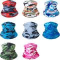 Pieces Neck Scarf - Face Shield - Thin Material for Sports - Multifunctional Neck Warmer - Polyester - Cycling Bike Running Scarf - Unisex - Size One Size