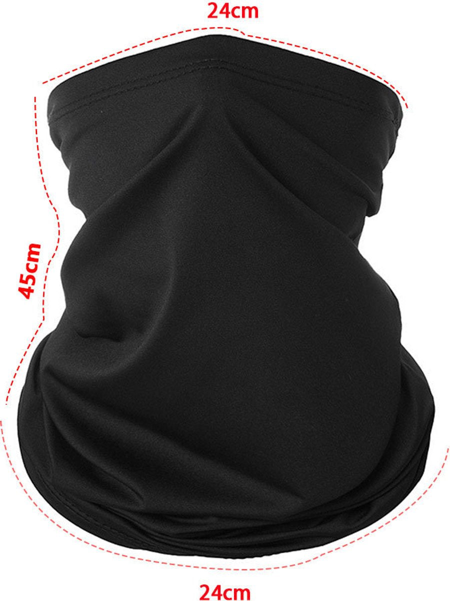 Pieces Neck Scarf - Face Shield - Thin Material for Sports - Multifunctional Neck Warmer - Polyester - Cycling Bike Running Scarf - Unisex - Size One Size
