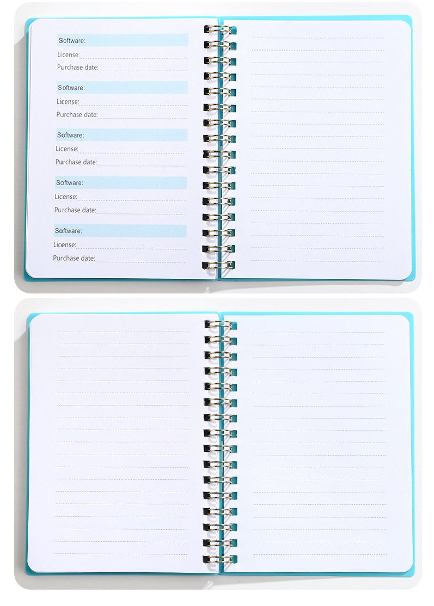 Password Book - Password Booklet - Password Booklet with Alphabet - Password Organizer - Password Notebook - A6 - Gray