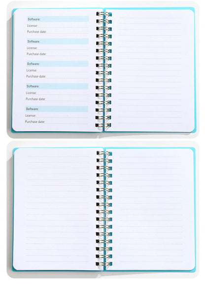 Password Book - Password Booklet - Password Booklet with Alphabet - Password Organizer - Password Notebook - A6 - Gray