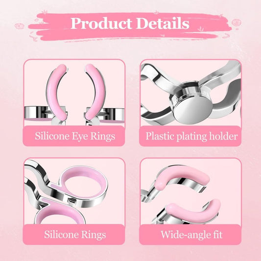 Contact Lens Wearing Aids - Eyelid Wear Aid - Contact Lens Inserter Remover - Contact Lens Eyelid Stretcher - Contact Lens Lens Aid - Lens Suction Cup - Contact Lens Holder - Silicone Soft - Pink