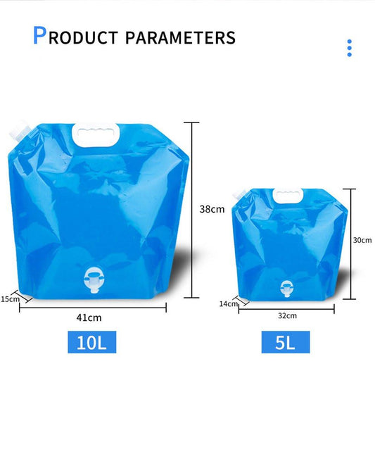 Emergency kit - 2 pieces Foldable water jerry can 5 and 10 liters - 2 pieces Emergency  - et 160x210cm - combination - survival  - et - thermal - Survival Kit - water reservoir for emergency - for outdoor, hiking, camping.