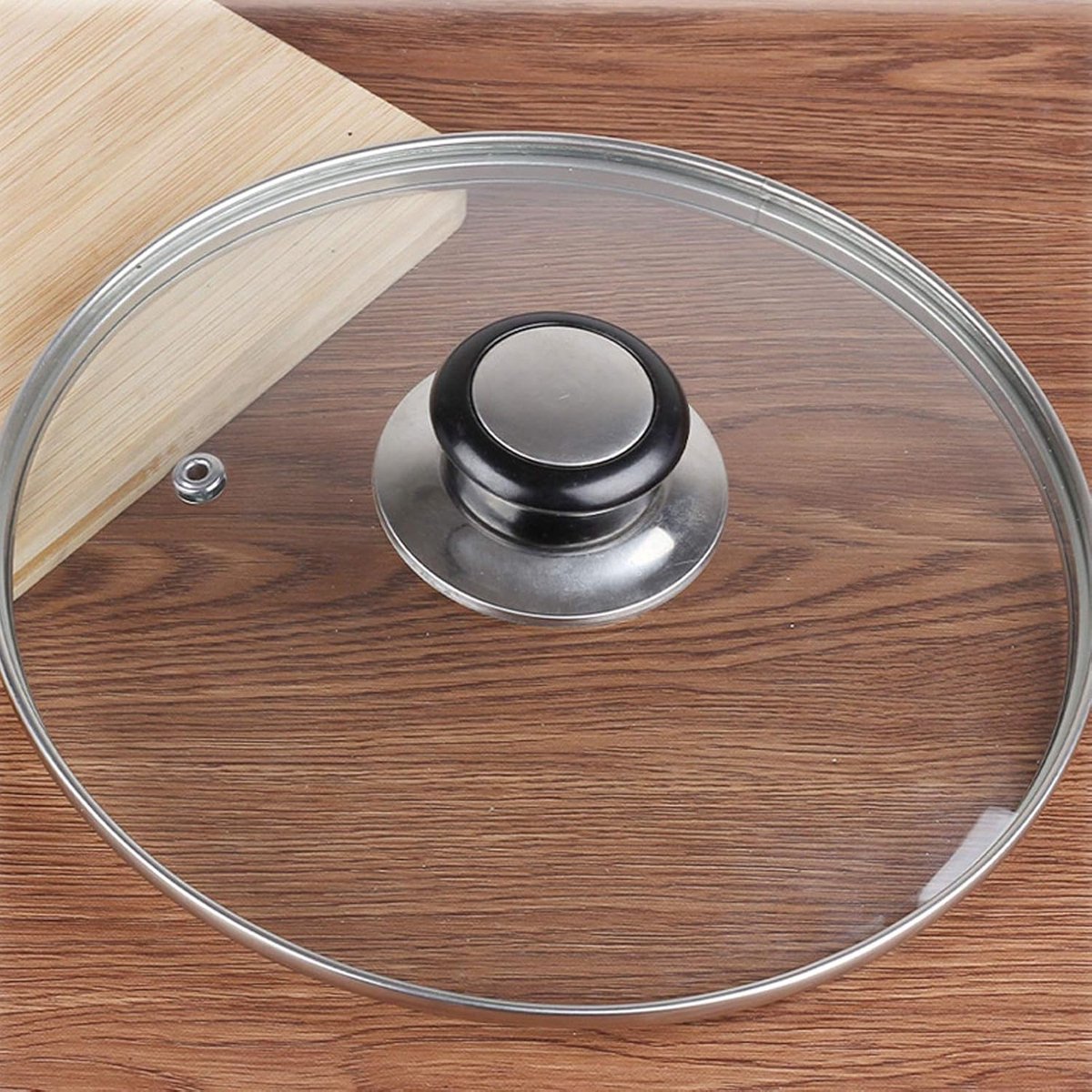 Pot Lid Knob - 5 Pieces - Lid Knob - 5-12mm Universal - Lid Handle - Kitchen Cookware Knob - For Replacing Pot Lids - 5.8*2.3cm - Silver and Black