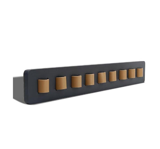 Glasses holder for the wall - glasses storage for multiple glasses - Store multiple glasses - Glasses holder - black - Sunglasses holder - wooden - 40*5.5*2.5cm.